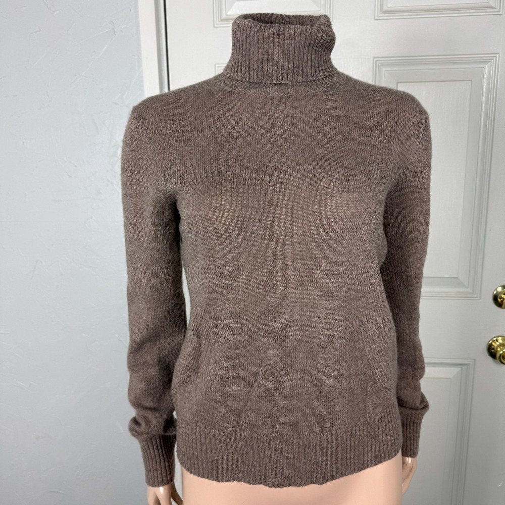 Meaghan Mac Women's Sweater Small Turtle Neck 100% Cashmere Knit L/S W3-16